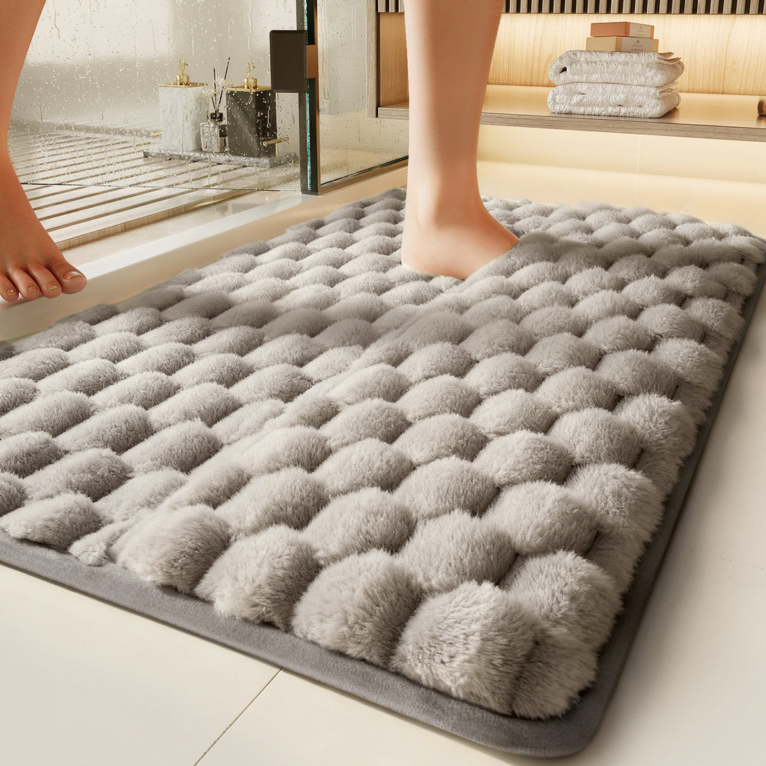 Plush Bubble Bath Mat