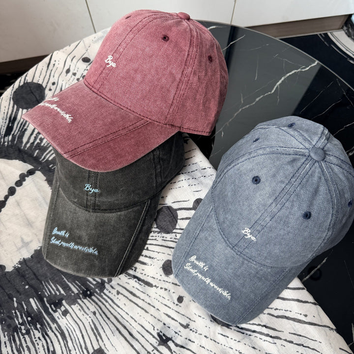 Women's Casual Distressed Cotton Baseball Cap Bowlift