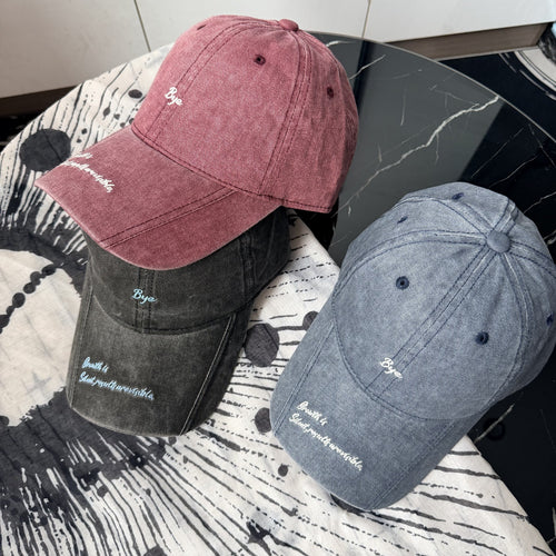 Women's Casual Distressed Cotton Baseball Cap Bowlift