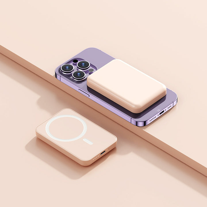 Magnetic Wireless Powerbank with integrated charging concept Bowlift