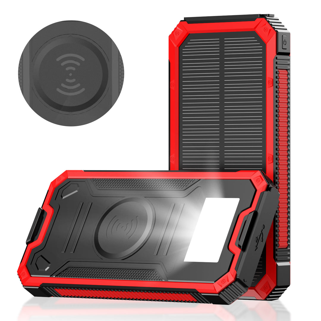 Solar-powered power bank with fast charging function and wireless charging option Bowlift