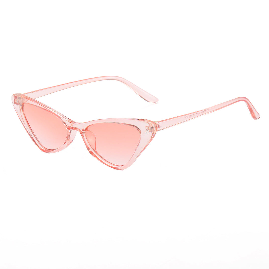 Women's Cat-Eye Sunglasses with Animal Print and UV Protection Bowlift