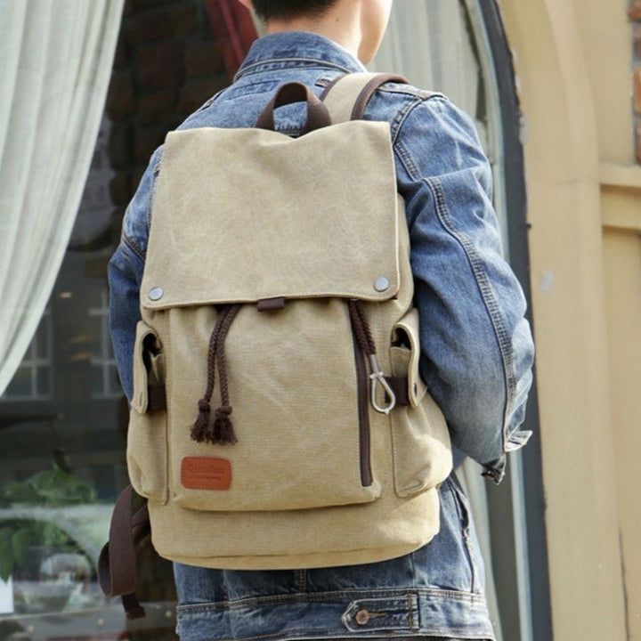 Canvas Hiking Backpack Bowlift