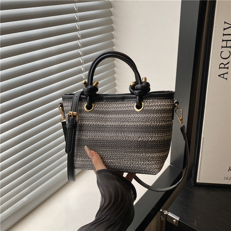 Woven Handheld Tote Bag Bowlift