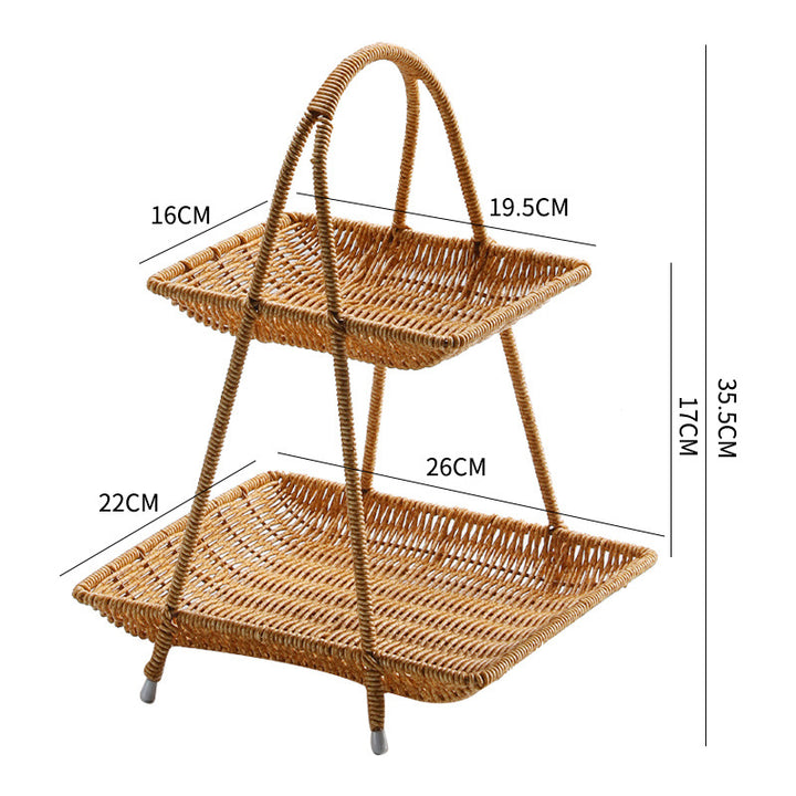 Elegant Woven Storage Basket Bowlift