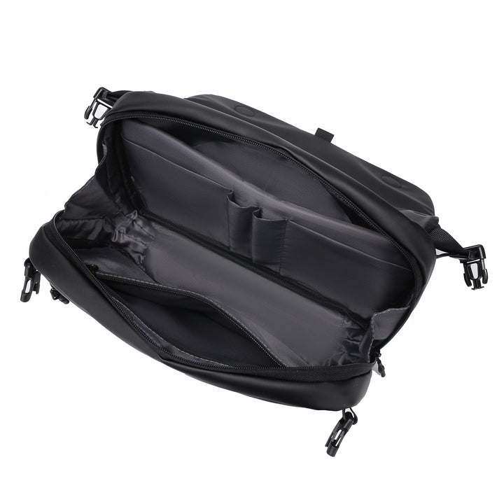 Messenger bag with versatile compartments and water-repellent material Bowlift