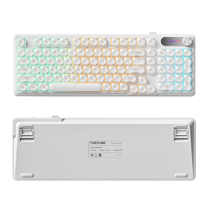 Retro Round-Key Mechanical Keyboard Bowlift