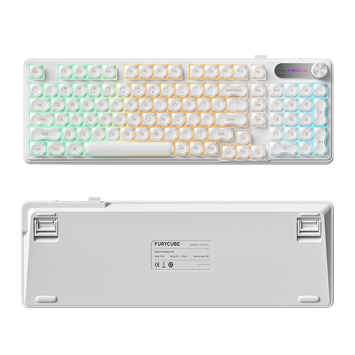 Retro Round-Key Mechanical Keyboard Bowlift