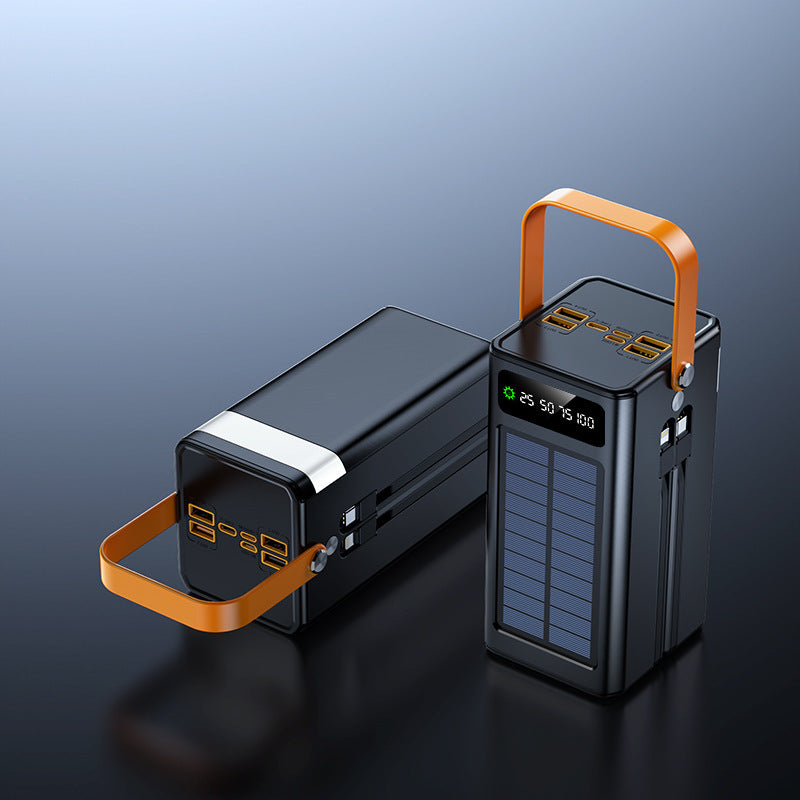 Portable solar power bank with multifunctional charging function and digital display Bowlift