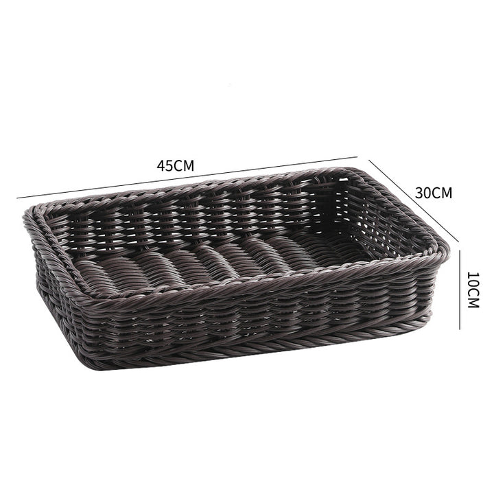 Rectangular Woven Serving Basket Bowlift