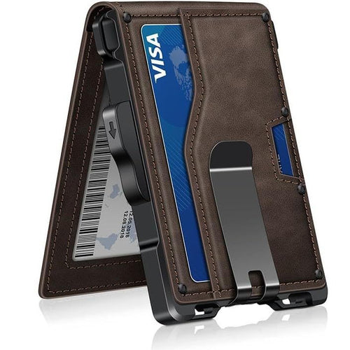 Ultra-Slim RFID-Blocking Cardholder Wallet Bowlift