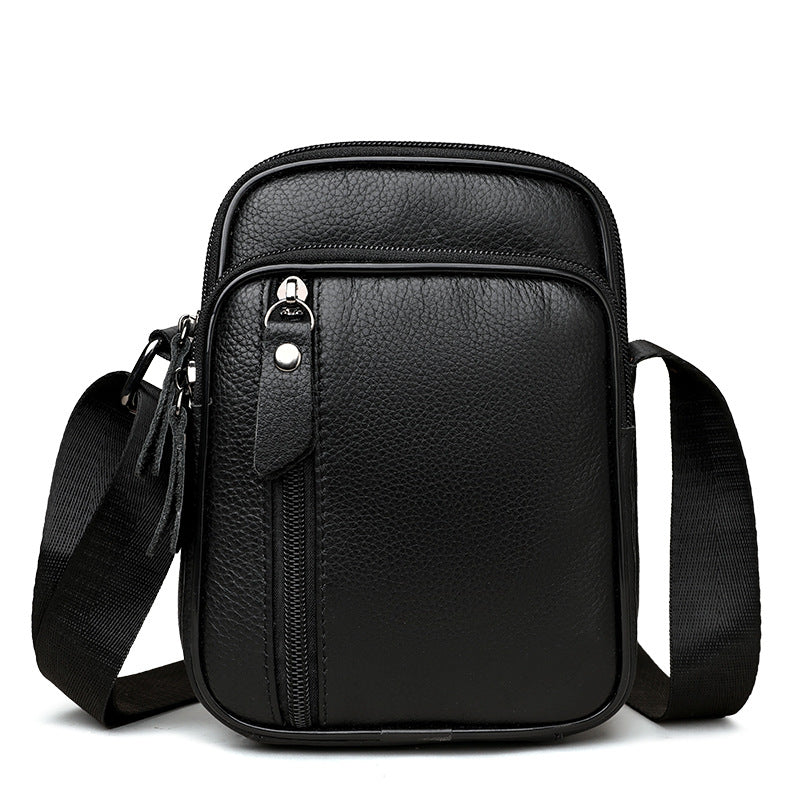 Compact Pebbled Faux Leather Crossbody Organizer Bag Bowlift