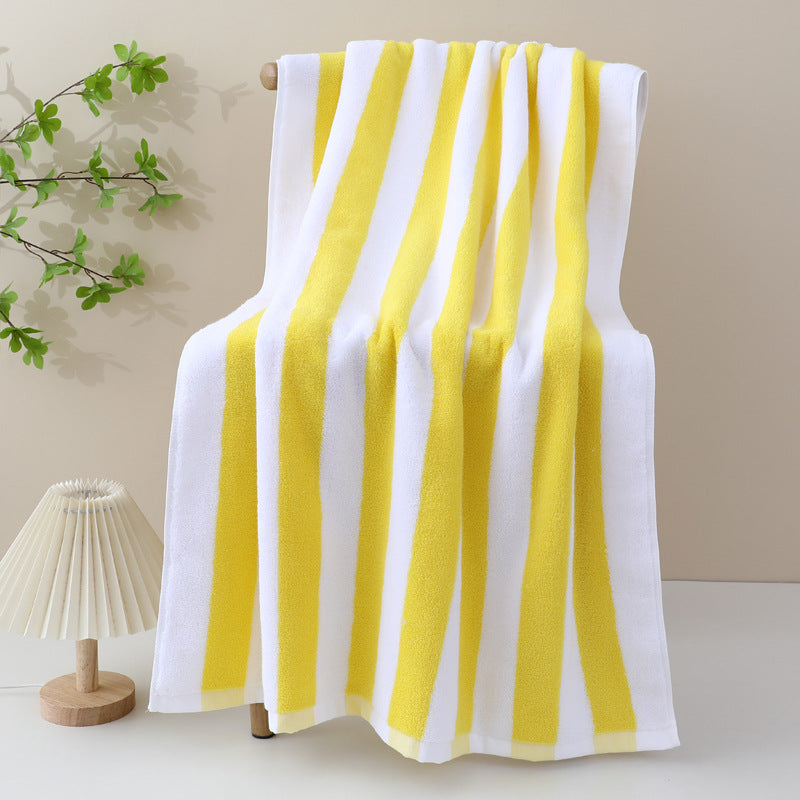 Premium Bath Towel With Elegant Stripe Pattern Bowlift