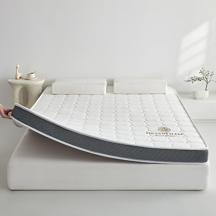 Foldable memory foam mattress topper with breathable mesh sides and quilted pillow top Bowlift