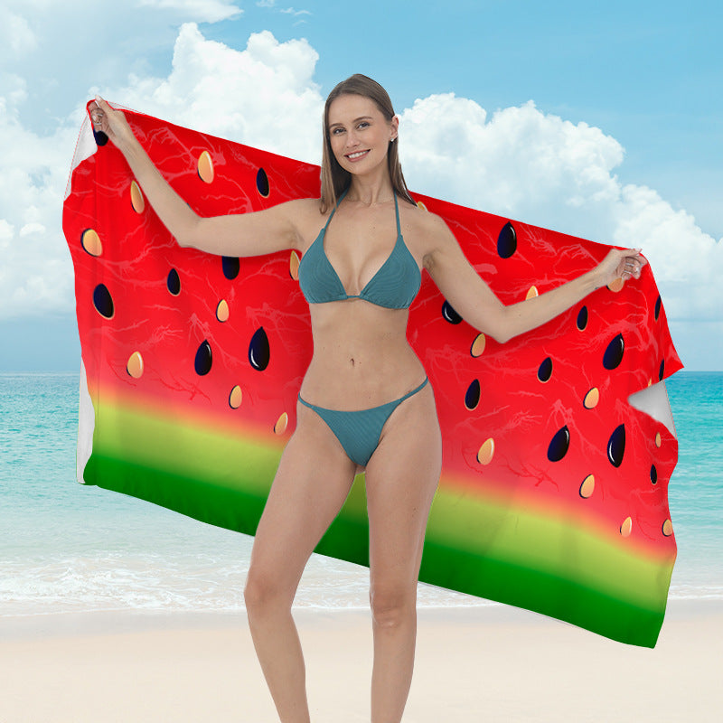 Beach towel with cheerful fruit motif Bowlift