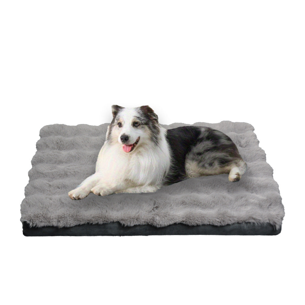 Luxurious Plush Pet Comfort Mat Dog Bed