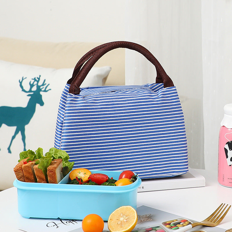 Insulated Striped Lunch Bag Bowlift