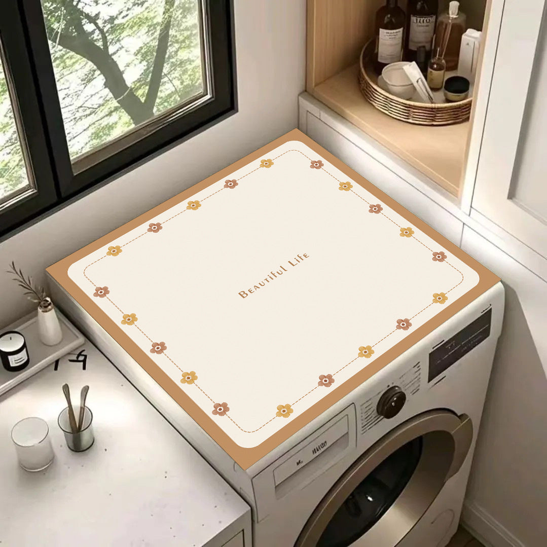 Decorative Laundry Top Mat Bowlift