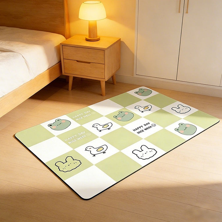 Cute Cartoon Pet-Themed Bath Mat Bowlift