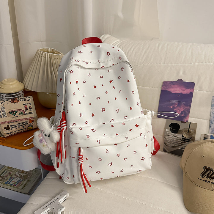 Fashionable backpack with colorful star pattern Bowlift