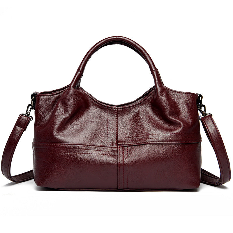 Classic Faux Leather Handbag Bowlift