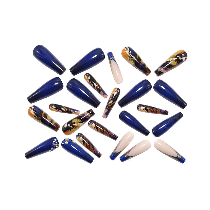 Artificial nails with glamorous design Bowlift