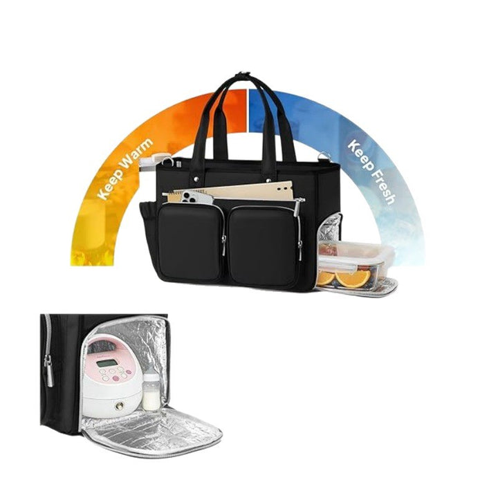 Multifunctional Tote Bag with Insulated Compartment System Bowlift
