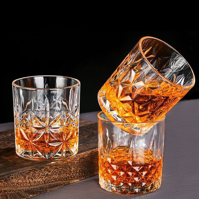 Crystal lowball whiskey glass tumbler Bowlift