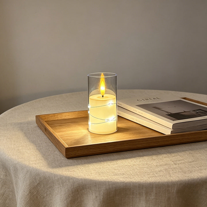 LED Scented Candle with Flame Effect Bowlift