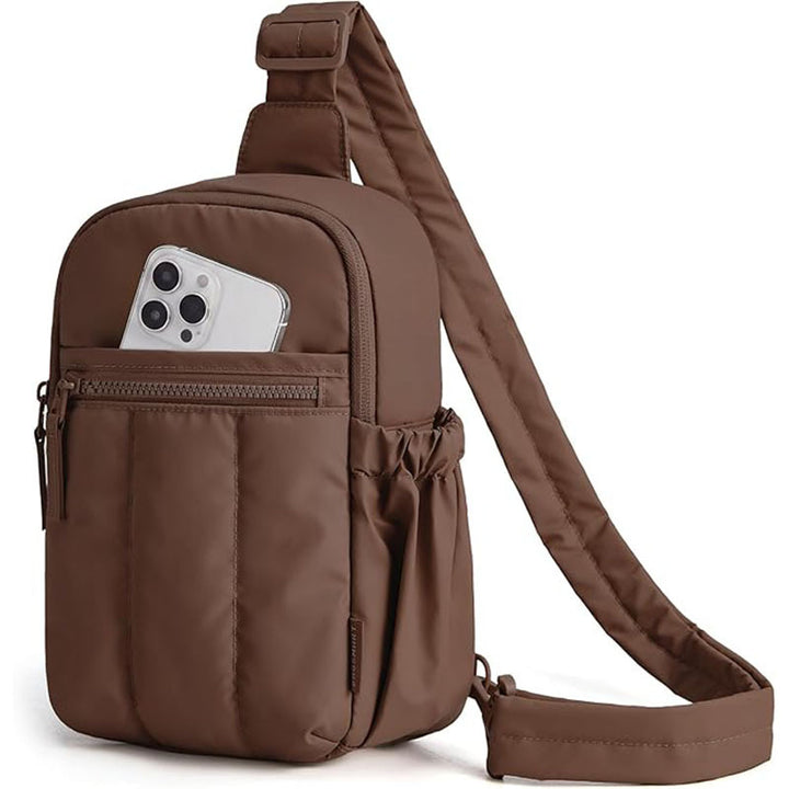 Compact shoulder bag with multiple compartments Bowlift