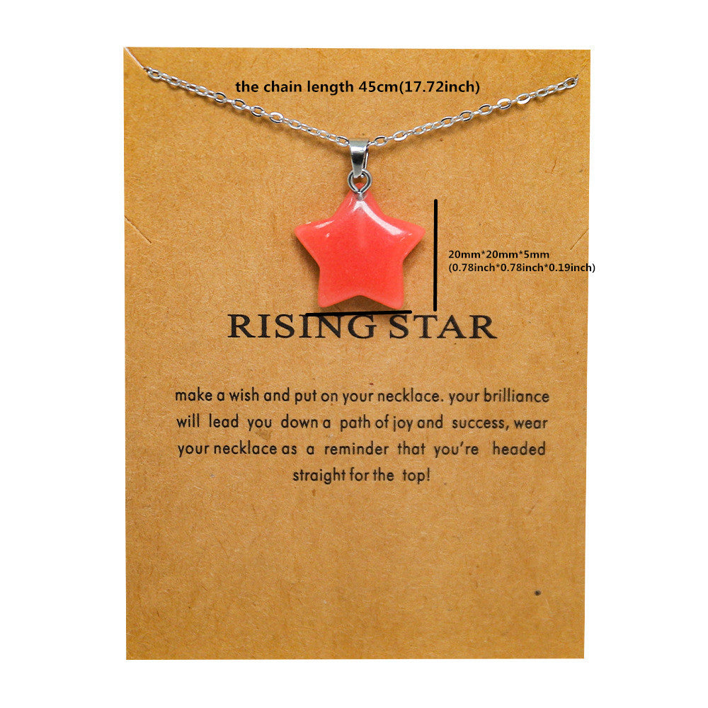 Star-Shaped Pendant Necklace Bowlift
