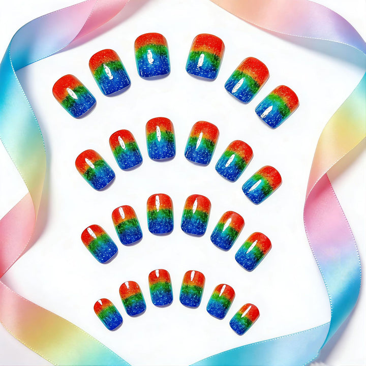Gradient Glitter Nail Art Bowlift
