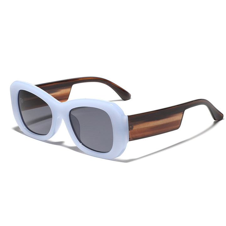 Women's modern square sunglasses with transparent frame Bowlift