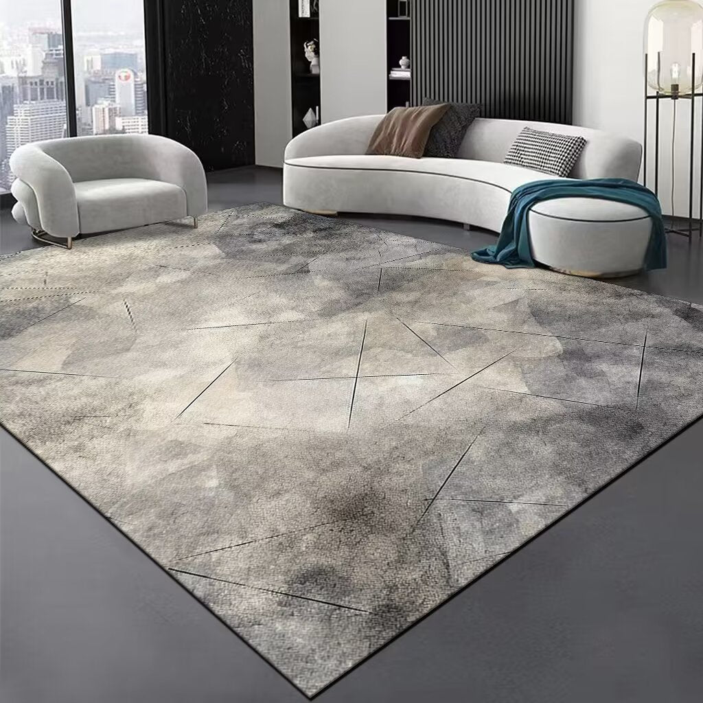 Contemporary Wave Pattern Area Rug Bowlift