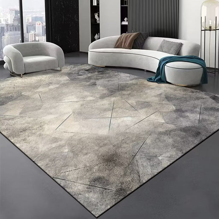 Contemporary Wave Pattern Area Rug Bowlift