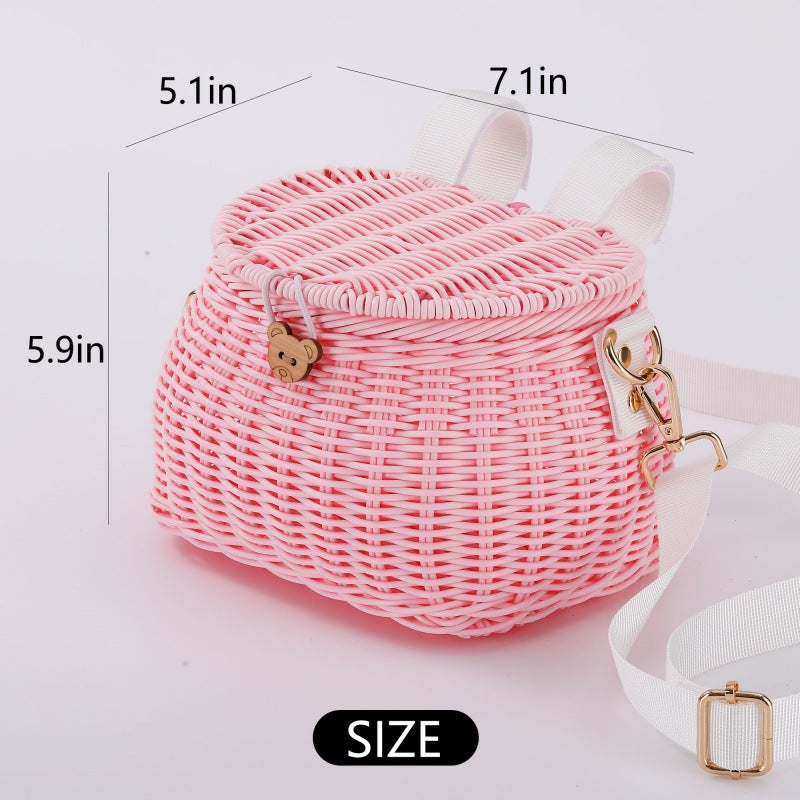 Decorative Woven Storage Basket Bowlift