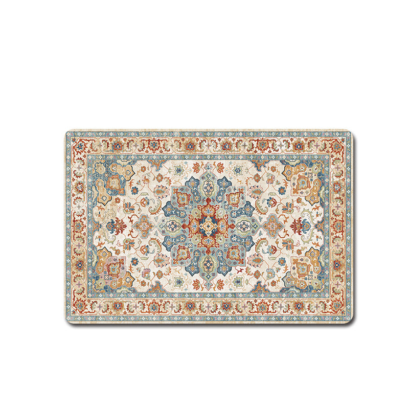 Elegant Floral Pattern Bath Mat Bowlift