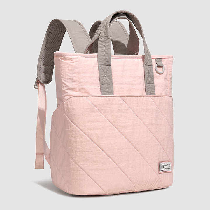 Quilted Versatile Backpack Bowlift