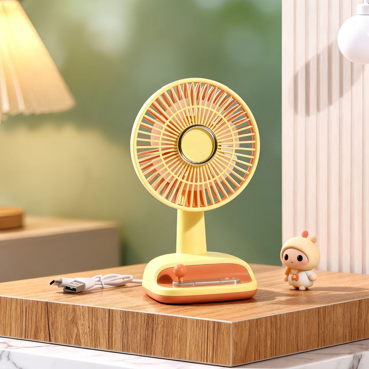 Portable USB Table Fan with Playful Design Bowlift