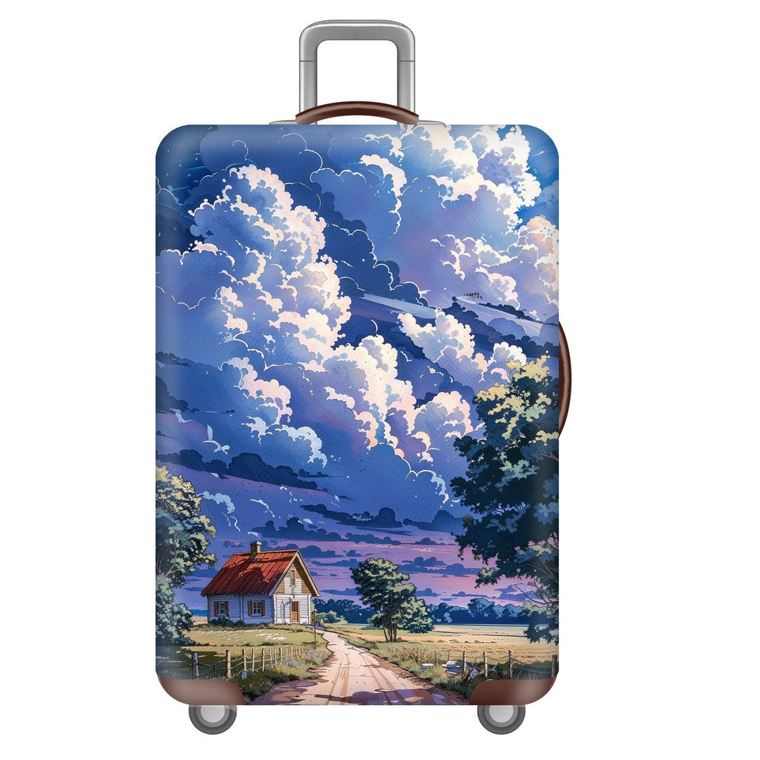 Unisex Hard Shell Suitcase with Inspiring Cityscape Bowlift