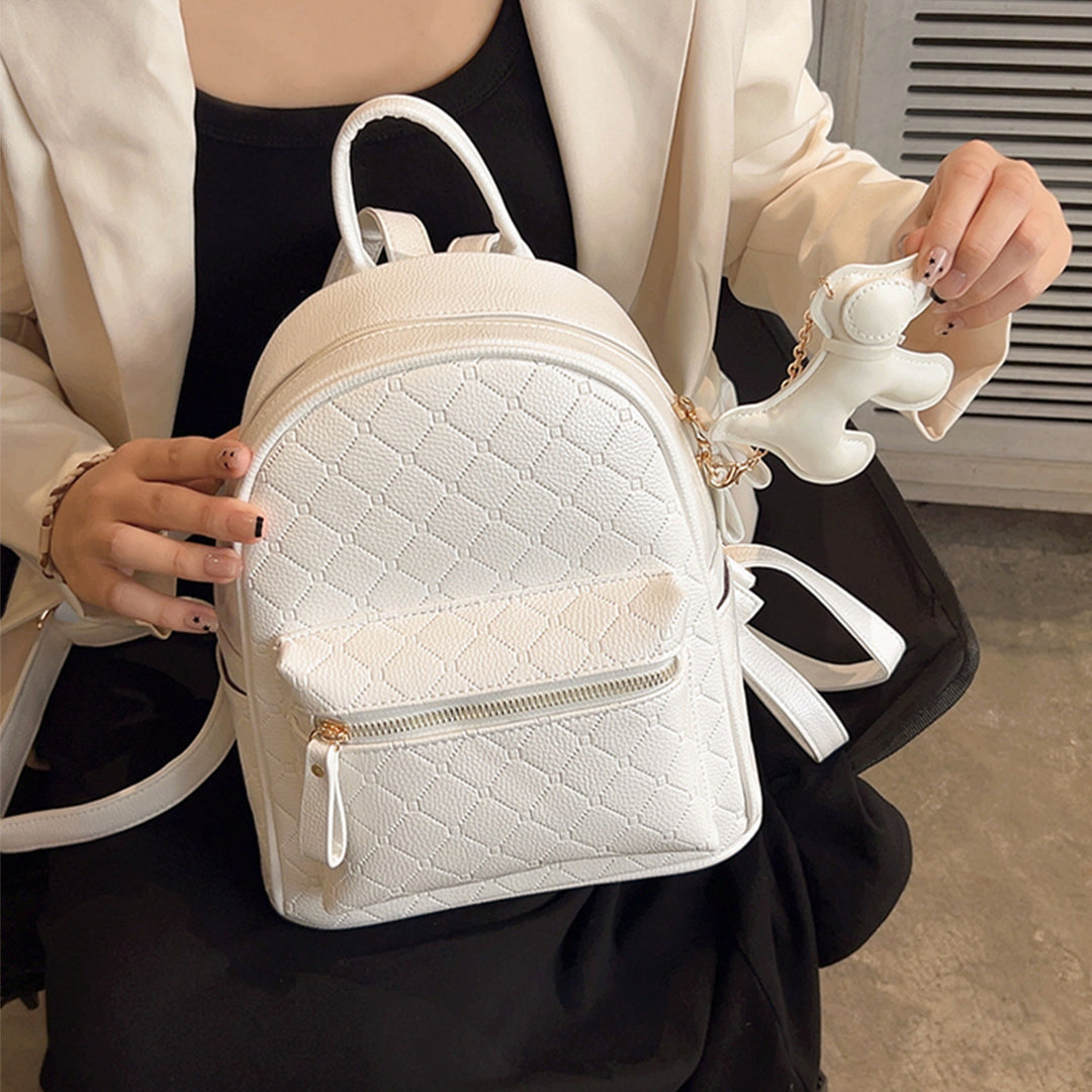 Stylish Textured Mini Backpack Bowlift