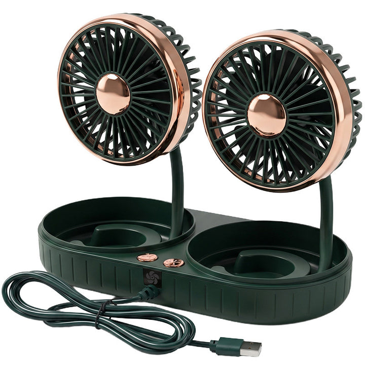 Flexible car fan with adjustable holder Bowlift