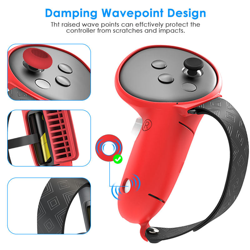 VR Accessories Set with High-Quality Face Mask and Ergonomic Controller Holders Bowlift