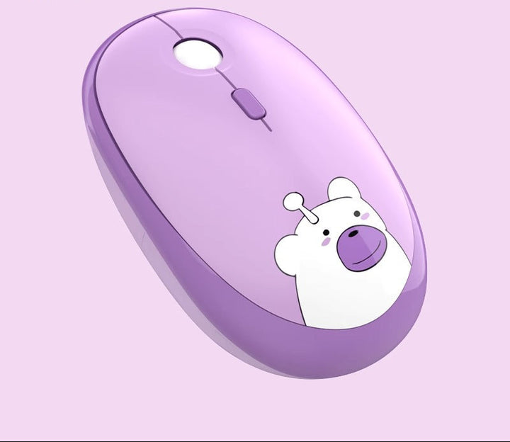 Cute Cartoon Wireless Mouse Bowlift