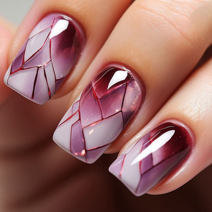 Elegant Stiletto Press-On Nail Art with Rhinestone Accents Bowlift