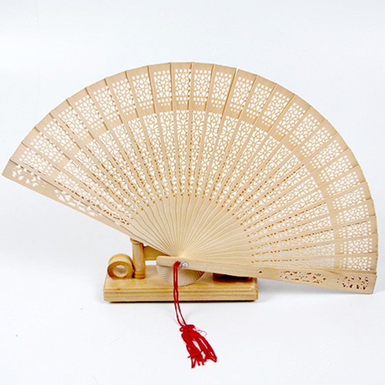 Women's fan made of high-quality filigree plastic with exquisite pattern design Bowlift