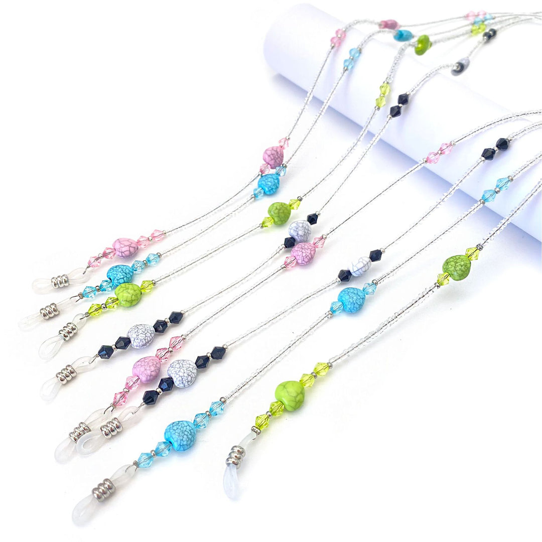 Beaded Eyewear Retainer Chain Bowlift