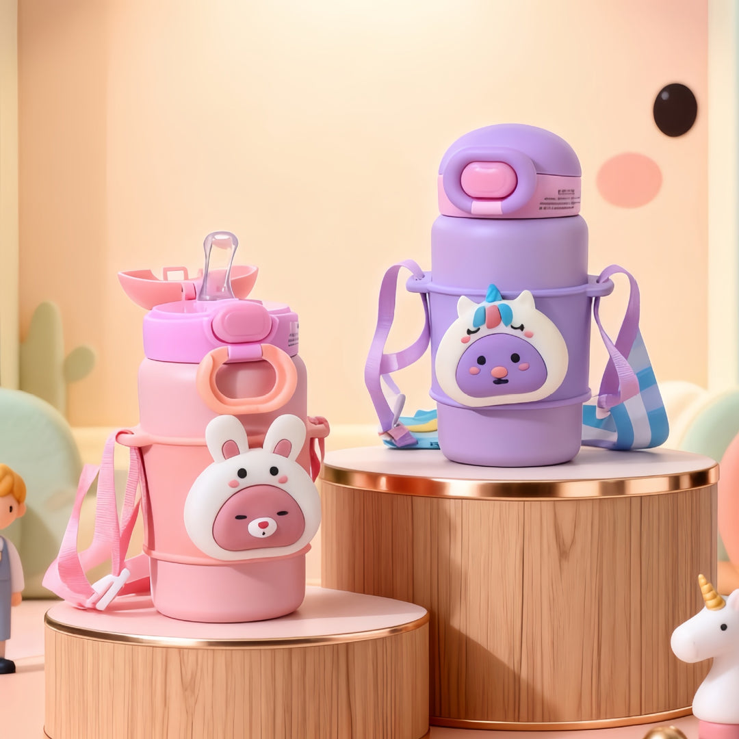 Women's children's drinking bottle with cute animal design Bowlift