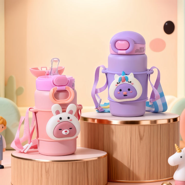 Women's children's drinking bottle with cute animal design Bowlift