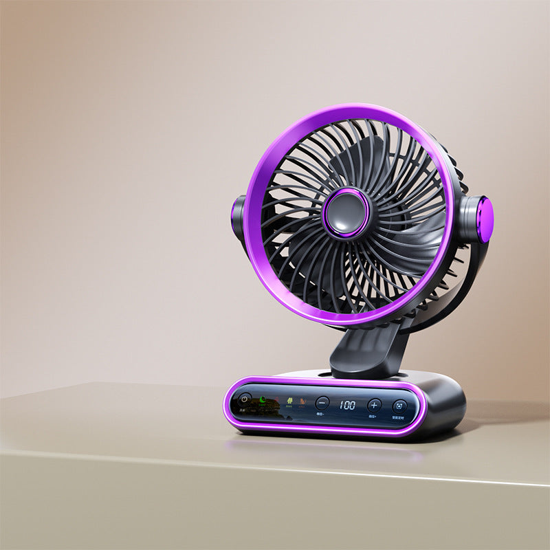 Ladies Portable Table Fan with Multiple Speed Settings and Intelligent Hygrostat Bowlift
